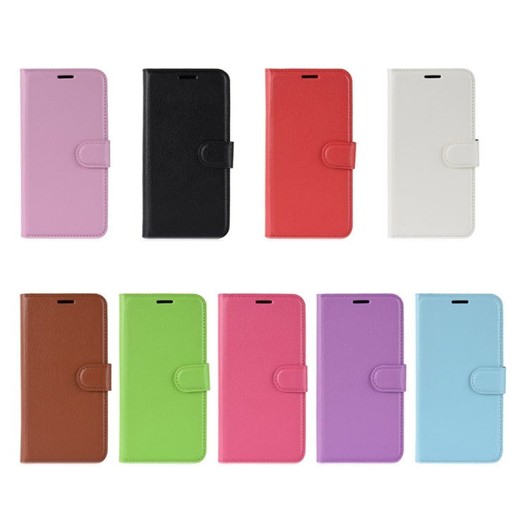 ซองหนังพลิกแนวนอนเนื้อลิ้นจี่สำหรับ Asus Zenfone Max Pro (M1) ZB601KL พร้อมกระเป๋าสตางค์และที่วางและช่องเสียบการ์ด, For Zenfone Max Pro (M1) ZB601KL