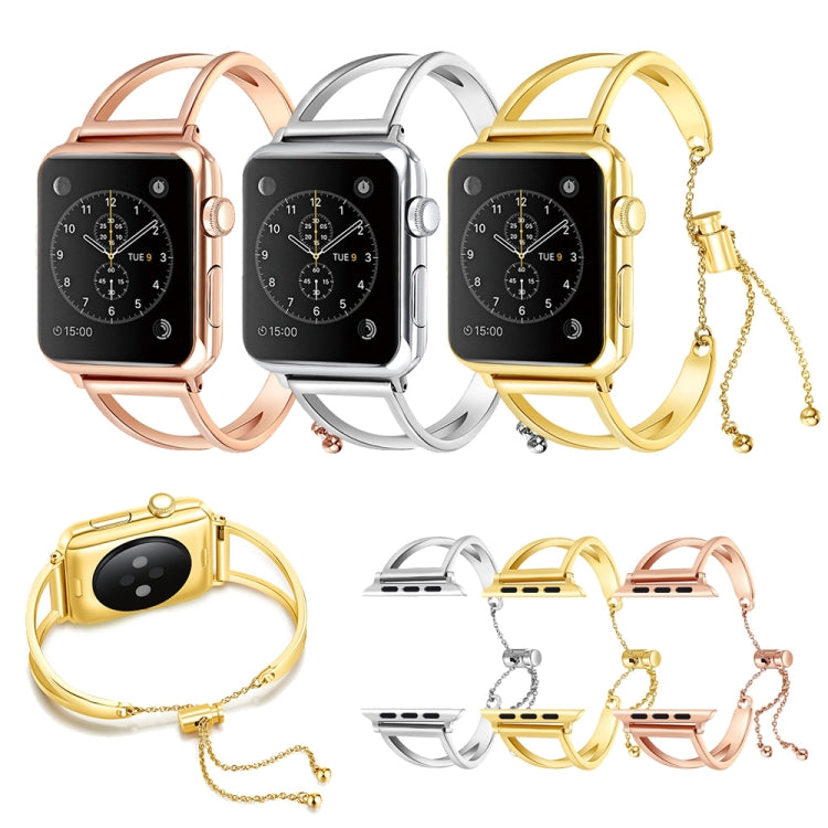 สร้อยข้อมือรูปตัว V สายรัดข้อมือโลหะพร้อมหัวเข็มขัดสแตนเลสสำหรับ Apple Watch Ultra 49mm / Series 8&7 45mm / SE 2&6&SE&5&4 44mm / 3&2&1 42mm, 7 45mm / 6&SE&5&4 44mm / 3&2&1 42mm