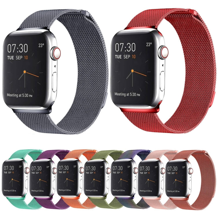 Milanese Loop สายนาฬิกาสแตนเลสแม่เหล็กสำหรับ Apple Watch Series 8 & 7 41 มม. / SE 2 & 6 & SE & 5 & 4 40 มม. / 3 & 2 & 1 38 มม., For Apple Watch Series 8&7 41mm / SE 2&6&SE&5&4 40mm / 3&2&1 38mm