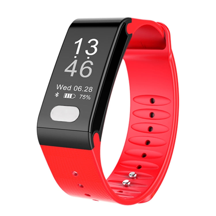 TLW T6 Fitness Tracker 0.96 นิ้ว OLED Display สายรัดข้อมือสร้อยข้อมืออัจฉริยะ, รองรับโหมดกีฬา / ECG / เครื่องวัดอัตราการเต้นของหัวใจ / ความดันโลหิต / เครื่องวัดการนอนหลับ, T6 Black, T6 Blue, T6 Red