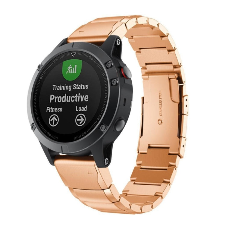 สายนาฬิกาเหล็กแบบถอดประกอบได้อย่างรวดเร็วสำหรับ Garmin Fenix 5 22mm, For Garmin Fenix 5