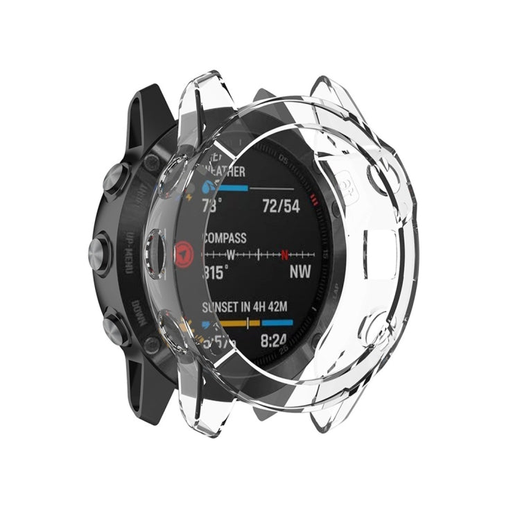 สำหรับเคสป้องกันสมาร์ทวอทช์ Garmin Fenix 6 TPU ครอบคลุมครึ่งหนึ่ง, For Garmin Fenix 6