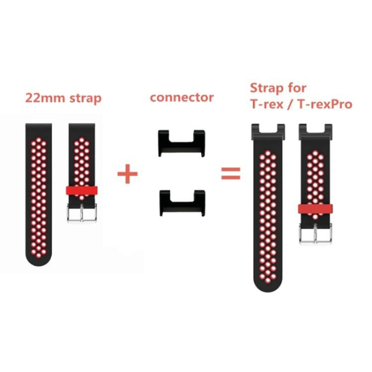สำหรับ Amazfit T-Rex / T-Rex Pro / Ares 1 คู่ 22 มม. สายนาฬิกาโลหะ เชื่อมต่อ