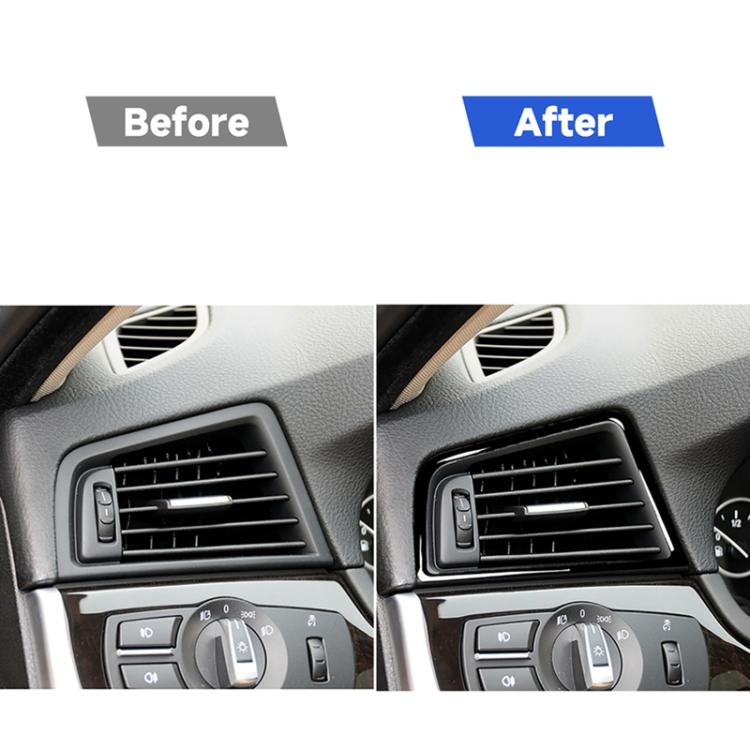 สำหรับ BMW 5 Series F10 2011-2017 รถด้านข้าง Air Outlet กรอบตกแต่งสติกเกอร์,ไดรฟ์ซ้าย, Side Air Outlet Frame,Left Drive