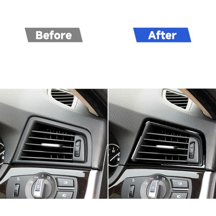 สำหรับ BMW 5 Series F10 2011-2017 รถด้านข้าง Air Outlet กรอบตกแต่งสติกเกอร์,ขวา, Side Air Outlet Frame,Right Drive