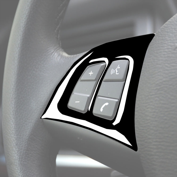 รถพวงมาลัยปุ่มสติกเกอร์ตกแต่งสำหรับ BMW E70 X5 2008-2013,ซ้ายและขวา Universal, Steering Wheel Buttons
