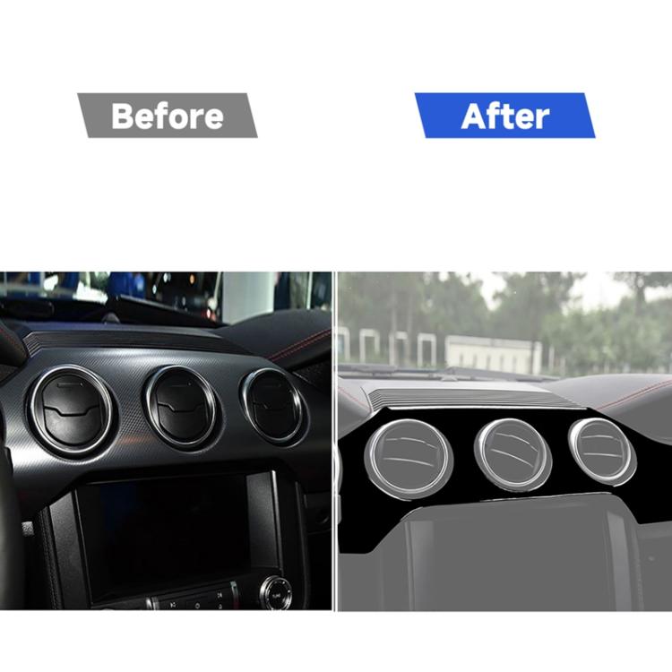 สำหรับ Ford Mustang 2015-2020 แผงหน้าปัดรถชุดสติกเกอร์ตกแต่ง,ไดรฟ์ซ้าย, Dashboard Panel Set, Left Drive