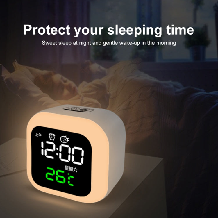 นาฬิกาสมาร์ทโฮม USB พร้อมไฟกลางคืนและฟังก์ชันหน่วยความจำและจอแสดงผล LED, Smart Clock