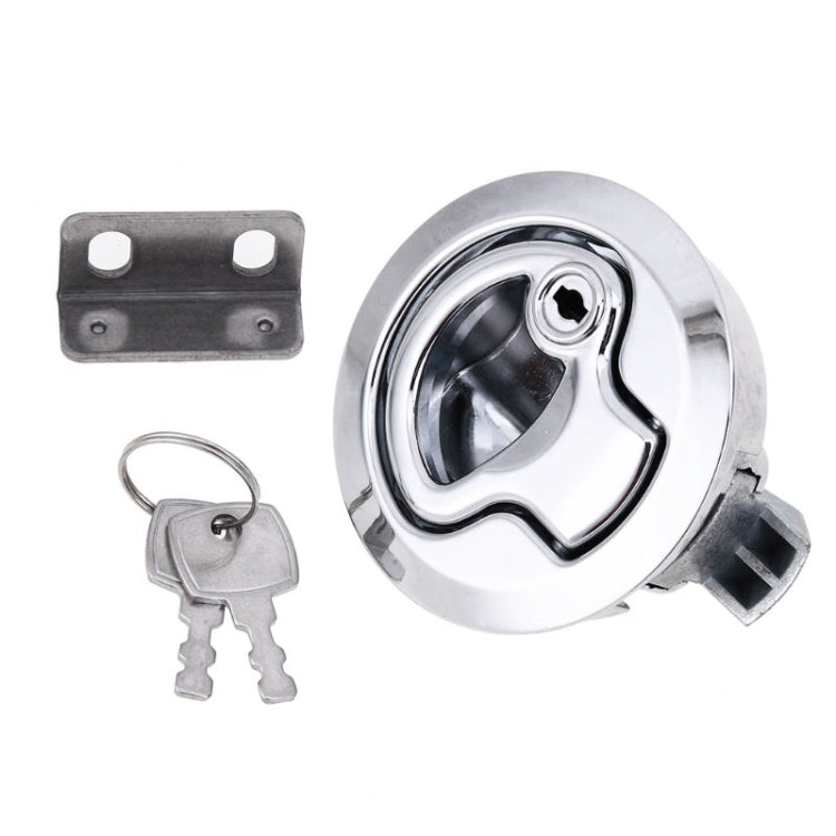 RV/Yacht/ห้องน้ำประตู Catch LATCH Release ตู้ประตูลิ้นชักตู้ Locker พร้อมกุญแจ, Washroom Door Catch Latch (Silver)