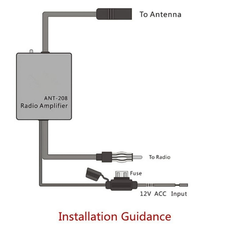 Universal 12V วิทยุ FM เสาอากาศสัญญาณ AMP Amplifier Booster สำหรับ Marine รถเรือ 330 มม.FM เครื่องขยายเสียง, 330mm FM Amplifier