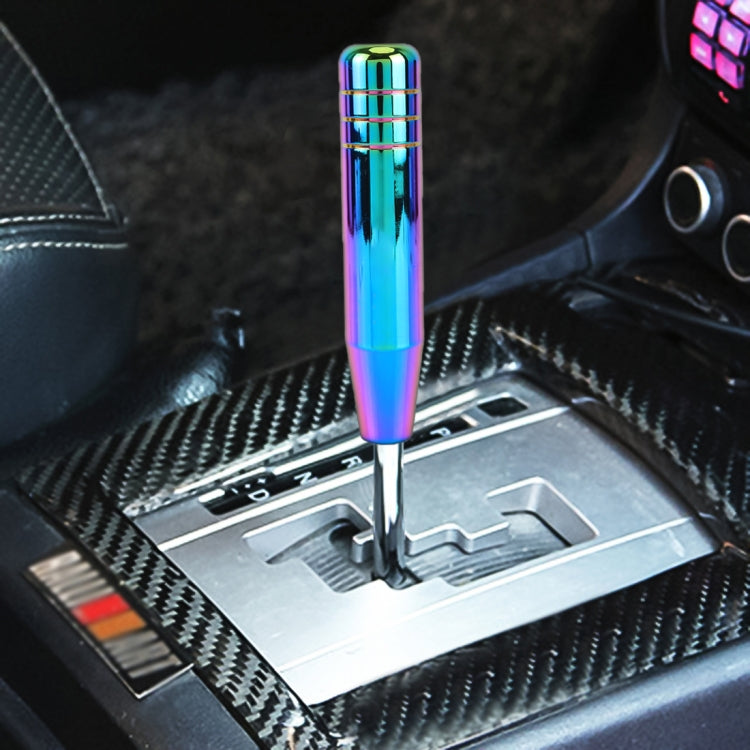 Universal สีสันแถบยาวรูปร่างเกียร์รถเกียร์ Shift Knob ดัดแปลง Shifter Lever Knob, ความยาว: 18 ซม, Length: 18cm (Colorful)