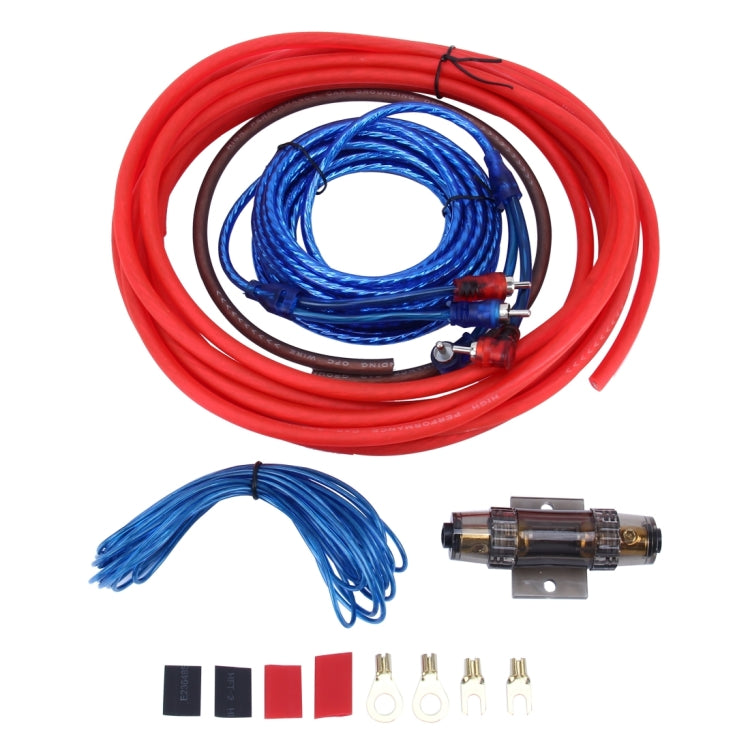 1200W 10GA รถทองแดงอลูมิเนียมซับวูฟเฟอร์เครื่องขยายเสียงชุดสายไฟพร้อมฟิวส์ 60Amp, YH-4GA, YH-6GA, YH-8GA, YH-10GA
