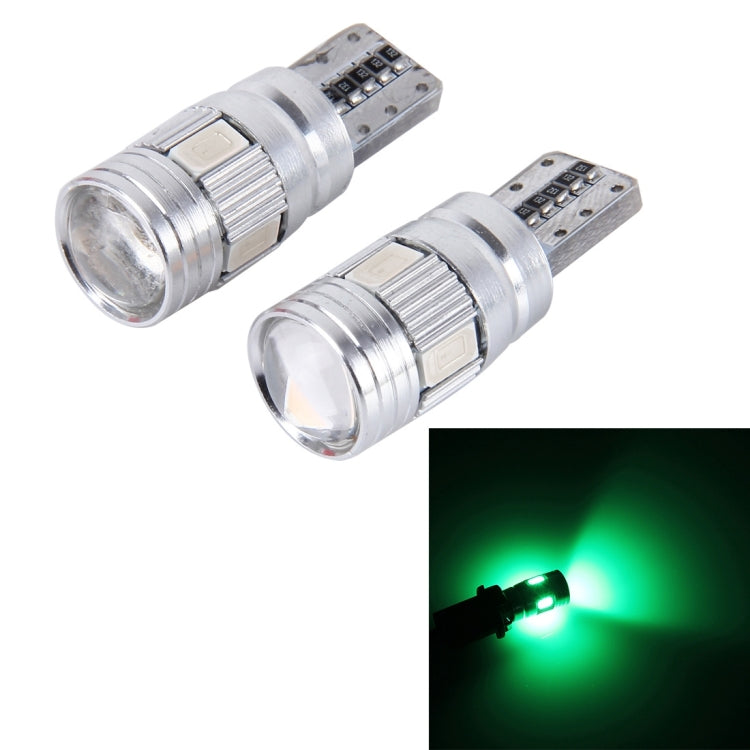 2PCS T10 3W 6 SMD 5630 LED ปราศจากข้อผิดพลาด Canbus รถ Clearance ไฟโคมไฟ DC 12V, 6 SMD 5630 LEDs/White Light, 6 SMD 5630 LEDs/Pink Light, 6 SMD 5630 LEDs/Green Light