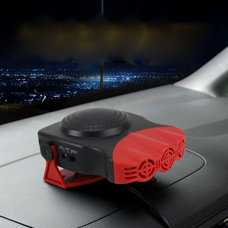 DC 12V 150W เย็นและอุ่น Dual ใช้สาม Outlet Car Auto อิเล็กทรอนิกส์เครื่องทำความร้อนพัดลมกระจก Defroster DEMISTER, 150W Black, 150W Red