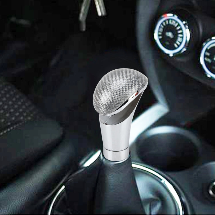Universal รถเกียร์ SHIFT KNOB ดัดแปลงเกียร์รถเกียร์ SHIFT KNOB เกียร์อัตโนมัติ SHIFT LEVER KNOB คาร์บอนตะกั่วเกียร์, Car Gear Shift Knob 3