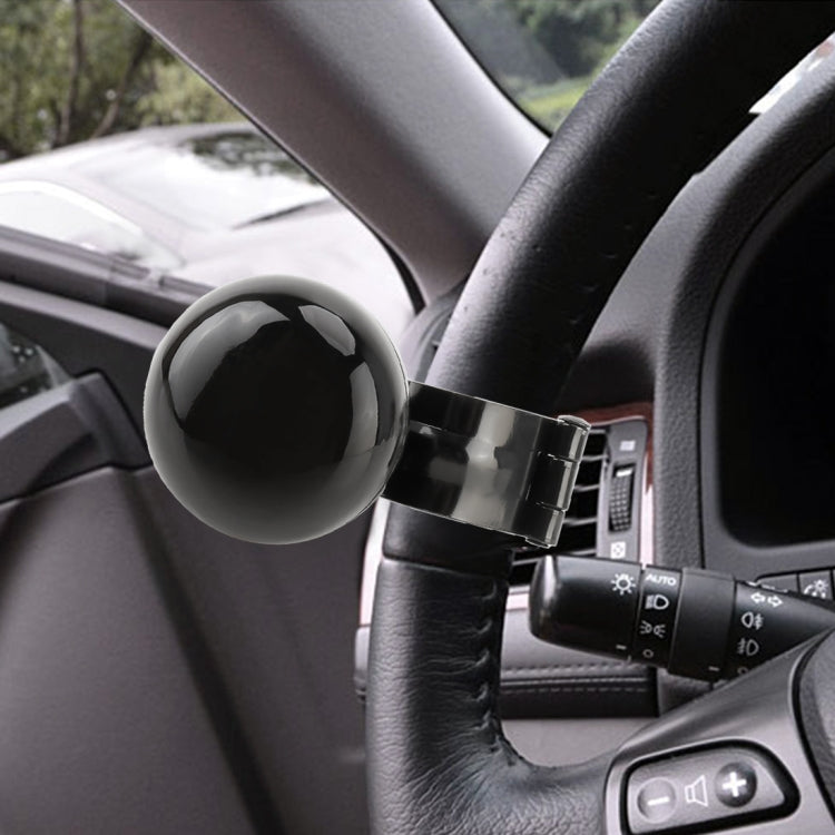 รถพวงมาลัยสากลปินเนอร์ลูกบิดเสริม Booster Aid ควบคุมพวงมาลัยรถ Booster ล้อ Strengthener Auto SPINNER KNOB Ball, Car Steering Wheel Spinner Knob (Black)
