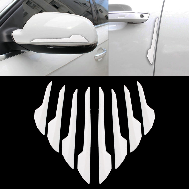 8 PCS รถประตูด้านข้าง GUARD Anti CRASH Strip ภายนอกหลีกเลี่ยงการกระแทก Collision Impact Protector สติกเกอร์, Door Side Guard