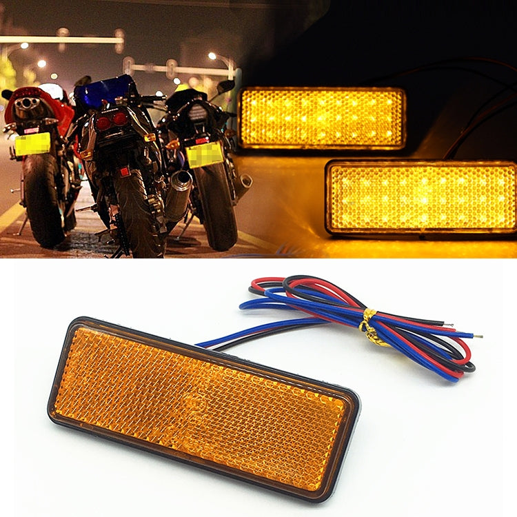 2 ชิ้นรถจักรยานยนต์รถยนต์รถพ่วง DC 12-15 โวลต์ 24-LED ตัวบ่งชี้โคมไฟสะท้อนสี่เหลี่ยมผืนผ้าเครื่องหมายไฟท้าย, สีอ่อน: แดง (คงที่ + แสงแฟลช)