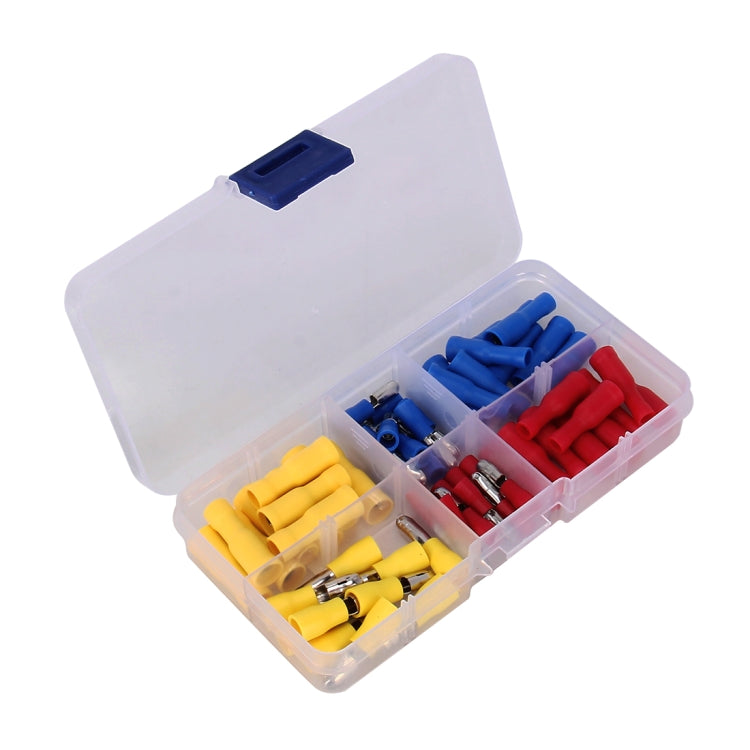 60 in 1 Mixed Cold Press เทอร์มินัลฉนวนไฟฟ้า Bullet Solderless CRIMP Connectors Kit, 60 in 1