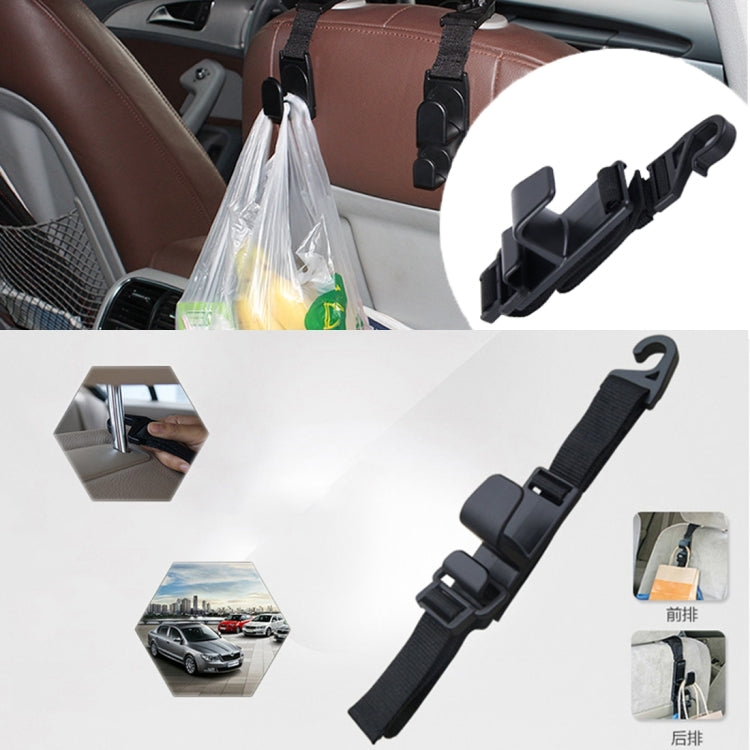 SHUNWEI SD-2512 รถ Headrest Hook Universal Adjustable รถกลับที่นั่ง Headrest Hanger ผู้ถือตะขอสำหรับกระเป๋าผ้าร้านขายของชำ, SD-2512