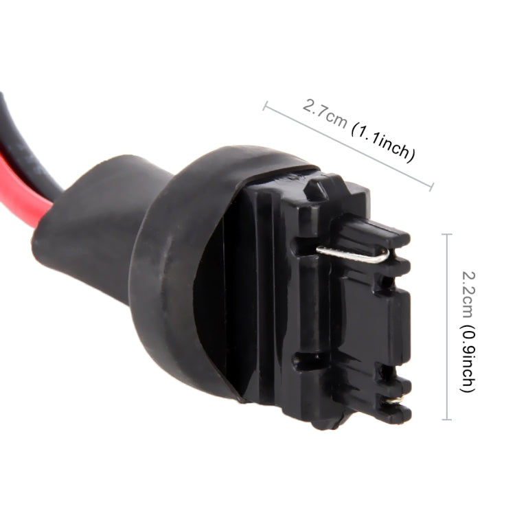 1 คู่ T25/3156 ฐานผู้ถือหลอดไฟซ็อกเก็ตชายพร้อมลวด, T25 / 3156