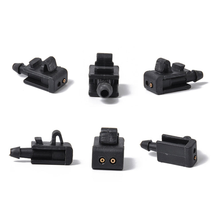 2 ชิ้นเครื่องซักผ้ากระจกหน้ารถ Wiper Jet น้ำสเปรย์หัวฉีดหัวเข็มขัด 8200082347 สำหรับ 2005-2007 Renault Megana 2, For 2005-2007 Renault Megana 2