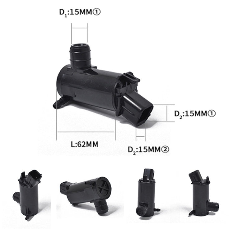 เครื่องฉีดน้ำแรงดันสูงที่ปัดน้ำฝนเครื่องซักผ้า 9851026000 สำหรับ Hyundai / Kia, For Hyundai / Kia (9851026000)