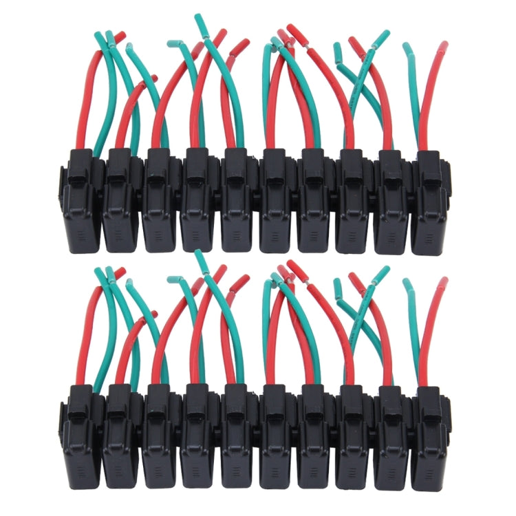 20 ชิ้นผู้ถือกล่องฟิวส์ใบมีดรถที่ถอดออกได้, 20 PCS Blade Fuse Box Holder