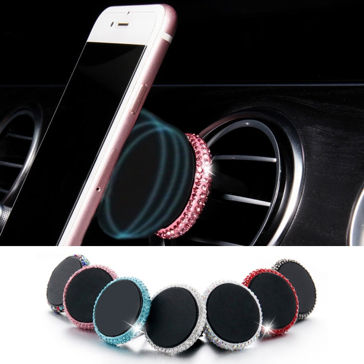 ที่วางโทรศัพท์มือถือในรถยนต์ Diamond Magnetic Air Outlet, Air Outlet e Holder(Colour), Air Outlet Holder(Pink)