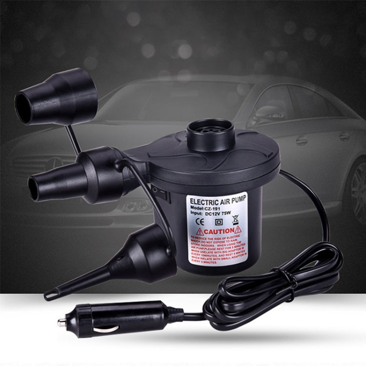 CZ-191 DC12V 40W แบบพกพามินิไฟฟ้าปั๊มลมยาง Inflator ยางรถปั๊ม Inflatable ปั๊ม, CZ-191