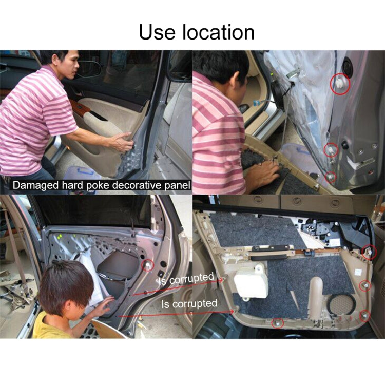 คลิปแผงประตูรถยนต์สากล PCS 100 ชิ้น, Door Panel Clips