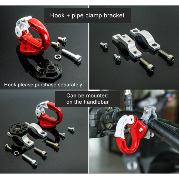 คลิปตะขอโลหะผสมอลูมิเนียมทนทานสำหรับรถจักรยานยนต์ / จักรยาน, Hook Clip