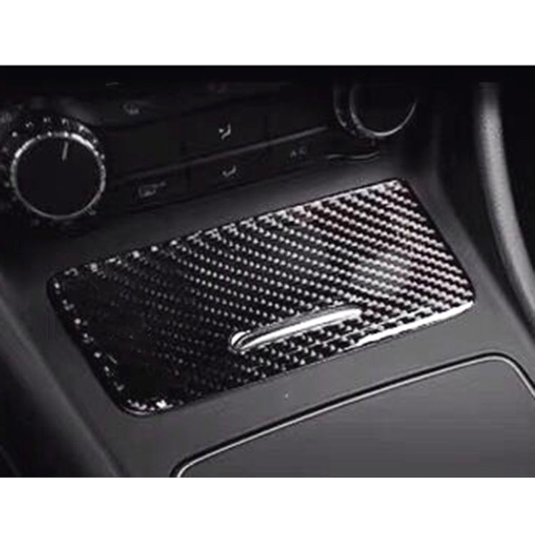 รถคาร์บอนไฟเบอร์ที่เขี่ยบุหรี่แผงสติกเกอร์ตกแต่งสำหรับ Mercedes-Benz GLA, Ashtray Panel