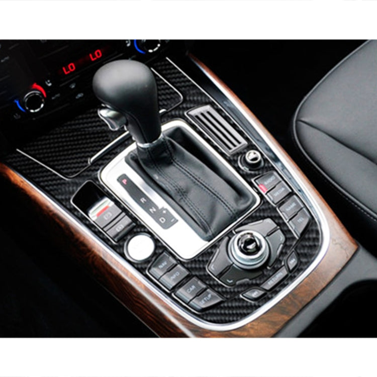 2 ชิ้นรถยนต์คาร์บอนไฟเบอร์เกียร์แผงสติกเกอร์ตกแต่งสำหรับออดี้ A4L / A5 / Q5, Gear Panel (F)