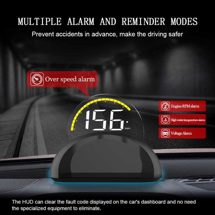 C700 2.6 นิ้ว Universal Car OBD2 HUD ติดตั้ง Head Up Display, C700