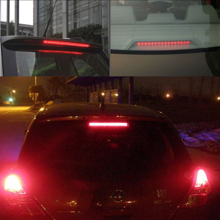 ไฟ LED 24 ดวงไฟเบรกดวงที่สามรถสีแดง DC 12V ความยาวสายเคเบิล: 80 ซม, 24 LEDs