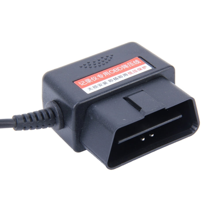 Car Auto 16Pin OBD สายชาร์จ Micro USB Power Adapter สำหรับแท็บเล็ต GPS โทรศัพท์ E-dog, ความยาวสายเคเบิล: 2 ม, OBD