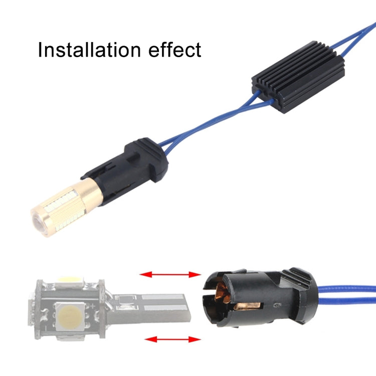 2 PCS T10 รถ Auto Clearance Light คำเตือนอะแดปเตอร์ถอดรหัสปราศจากข้อผิดพลาดสำหรับ DC 12V/3W, T10