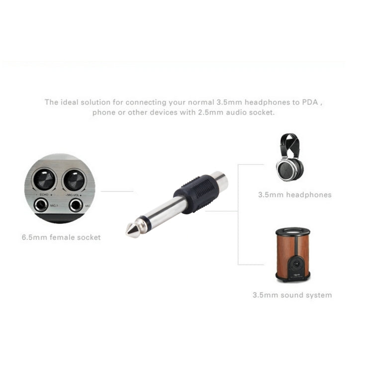 6.35 มม. ถึง RCA ชายหญิงปลั๊กอะแดปเตอร์เสียงสเตอริโอ, 6.35mm Male to RCA Female