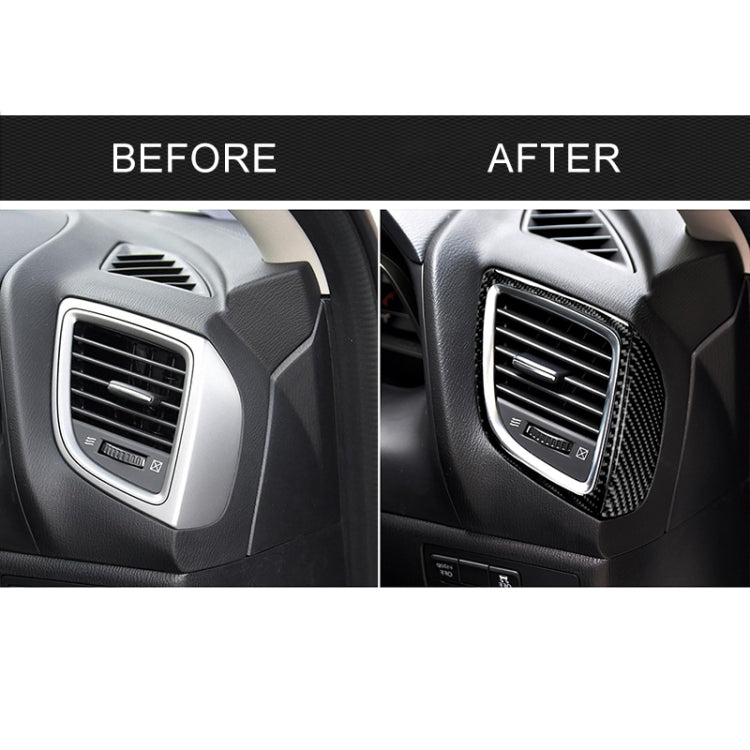 รถคาร์บอนไฟเบอร์ขวาและซ้าย Air Outlet ตกแต่งสติกเกอร์สำหรับ Mazda Axela 2014/2017-2018, Right and Left Air Outlet