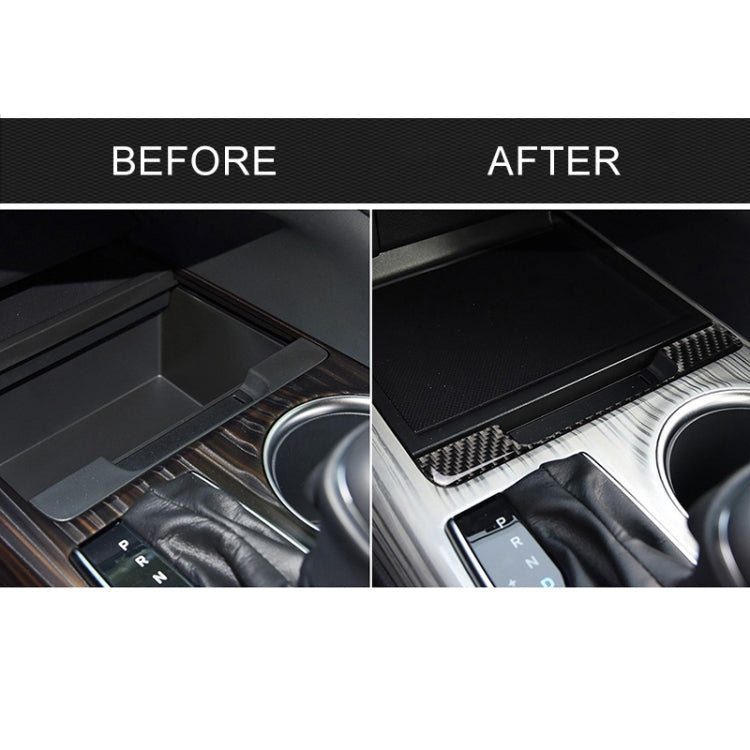 รถคาร์บอนไฟเบอร์กล่องเก็บกรอบตกแต่งสติกเกอร์สำหรับโตโยต้ารุ่นที่แปดCamry 2018-2019, Storage Box Frame