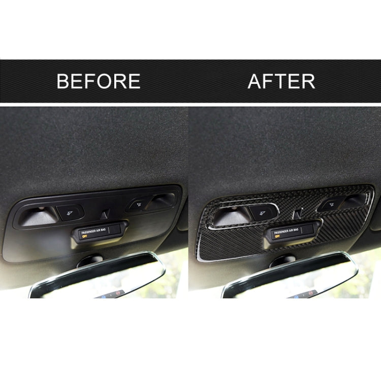 2 ใน 1 รถคาร์บอนไฟเบอร์โดมไฟแผงสติกเกอร์ตกแต่งสำหรับ Chevrolet Camaro 2016, Dome Light Panel