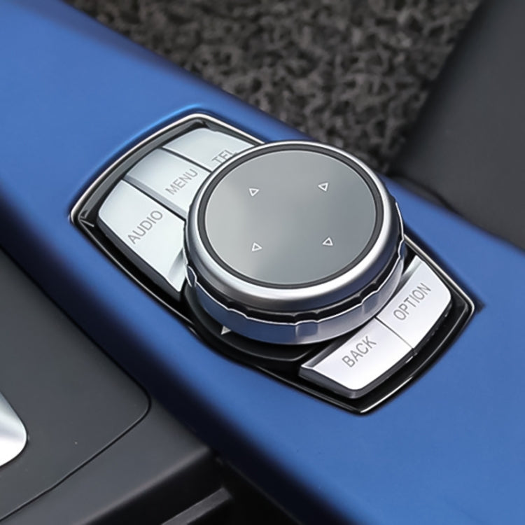 ลูกบิดมัลติฟังก์ชั่นแก้ไข IDRIVE ปุ่มสติกเกอร์ตกแต่งสำหรับ BMW 1 2 3 5 Series X1 X3 X5 X6, Five Button Bticker