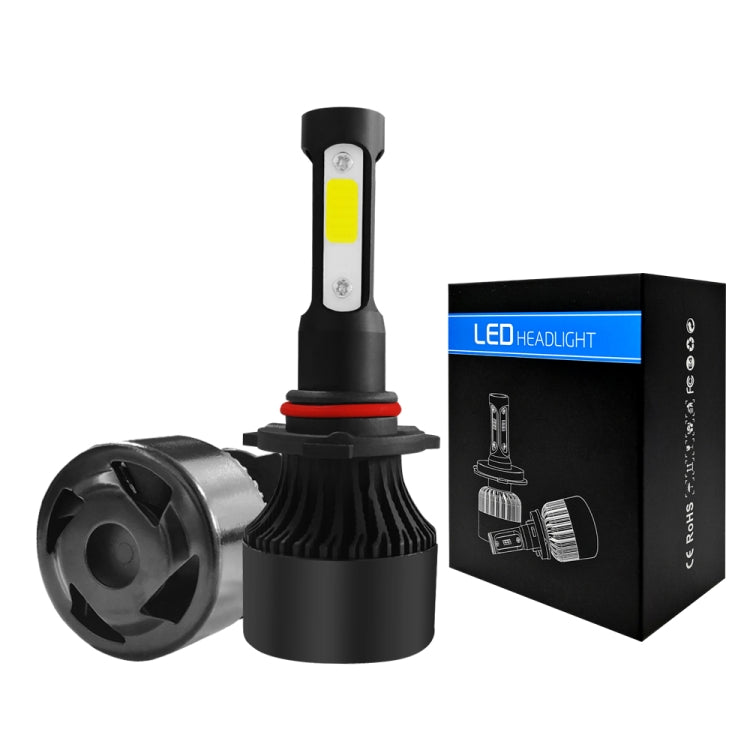 2 ชิ้น S2 9006 / HB4 DC9-36V / 25W / 6000K / 2500LM IP68 ไฟหน้ารถ LED, 9006 / HB4