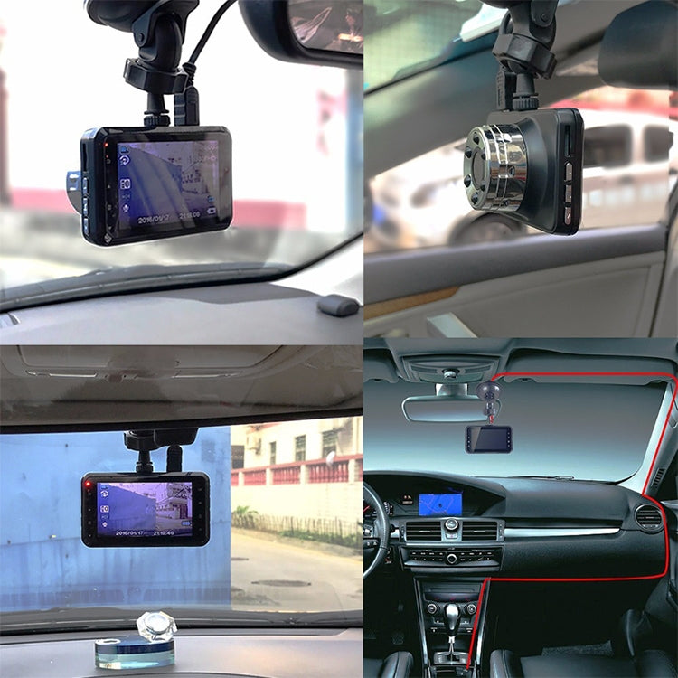 T638 รถ DVR USB เครื่องบันทึกการขับขี่ที่ซ่อนอยู่ HD Night Vision จอภาพวิดีโอย้อนกลับ, T638