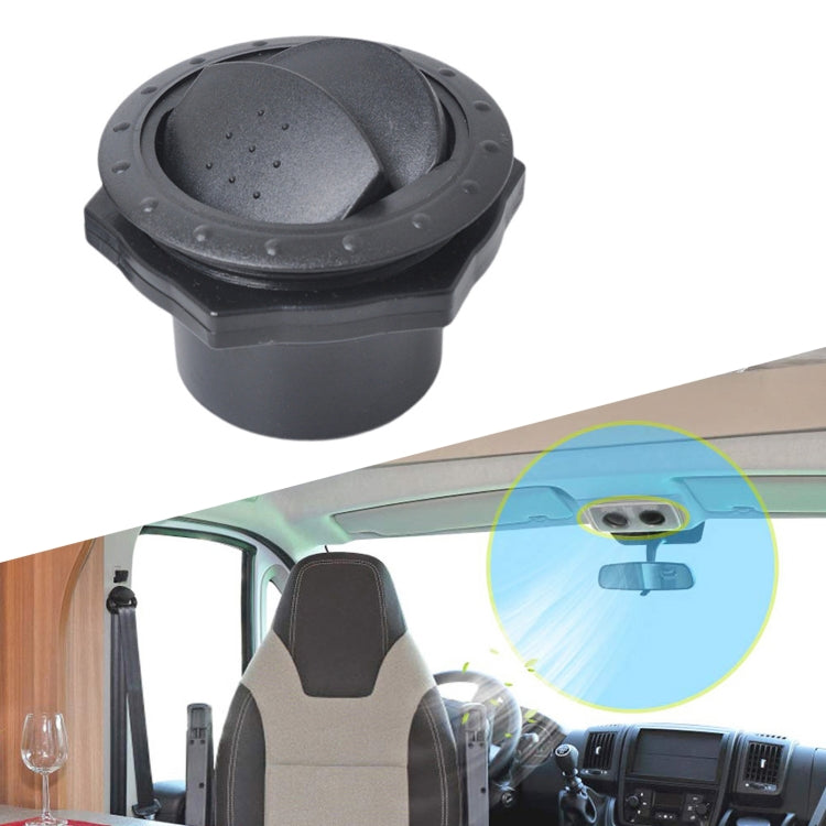 Universal 60 มม.AC Air Outlet Vent สำหรับ RV รถบัสเรือ Yacht Auto Air Conditioner Vent เปลี่ยนชิ้นส่วนรถอุปกรณ์เสริม, A Style (Grey), A Style (Black)