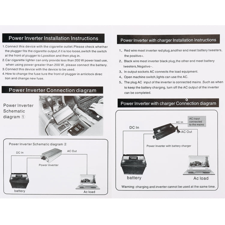 3000W DC 24V to AC 220V รถอินเวอร์เตอร์ไฟฟ้า Sine Wave อเนกประสงค์, การจัดส่งสีแบบสุ่ม, 3000W(Sine Wave)