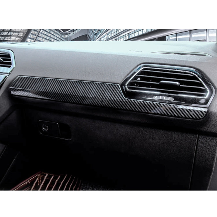 รถคาร์บอนไฟเบอร์แดชบอร์ดแถบตกแต่งสำหรับ Volkswagen Tiguan L, Dashboard
