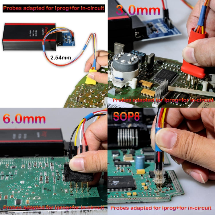 อะแดปเตอร์โพรบ 9 ใน 1 สำหรับ Iprog+ และ Xprog-m สำหรับในวงจร, Probes Adapters