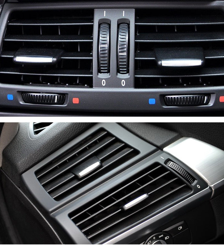 รถด้านหน้าเครื่องปรับอากาศไอเสียสวิทช์ Paddle เครื่องปรับอากาศ Leaf CLIP สำหรับ BMW X5/X6,ซ้ายและขวาไดรฟ์ Universal, For BMW X5 / X6 Front